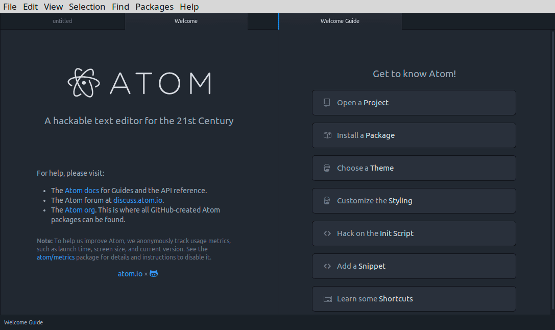 Atom-Text-Editor