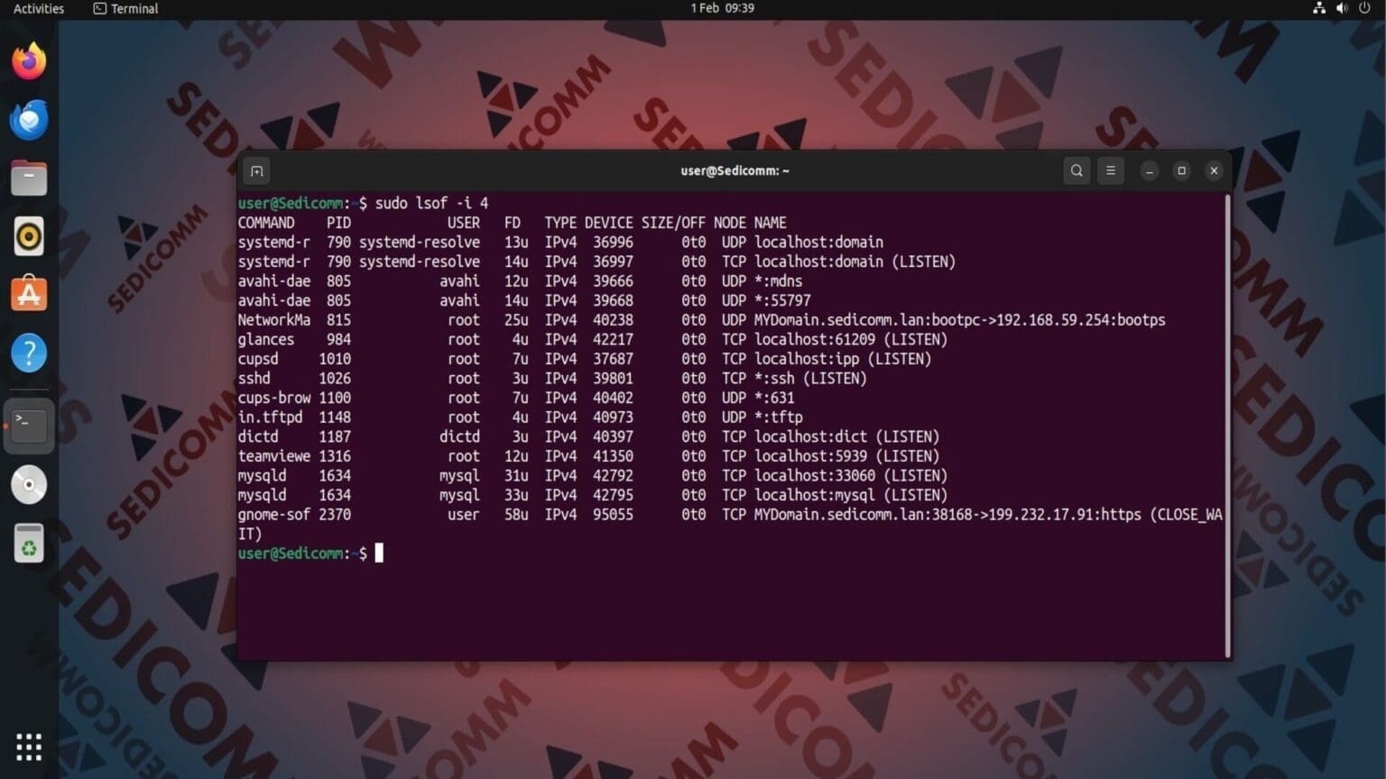 10 примеров использования команды lsof в Linux