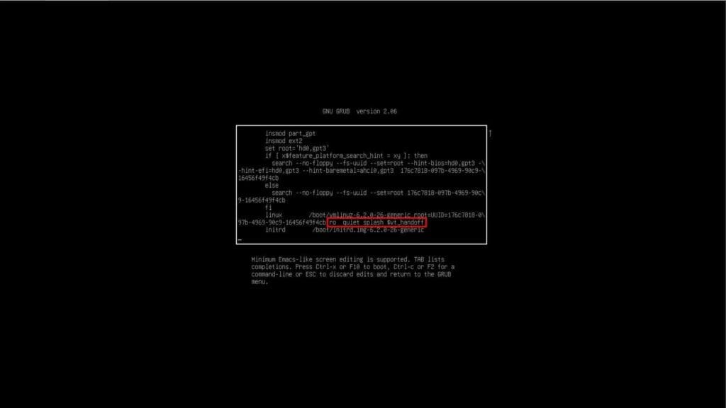 linux line 1