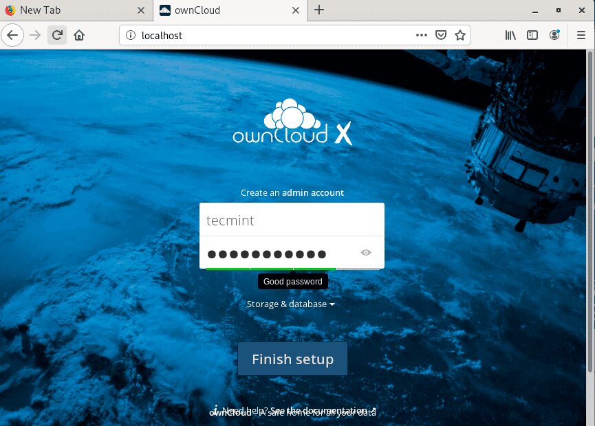 Create-Owncloud-Admin-Account