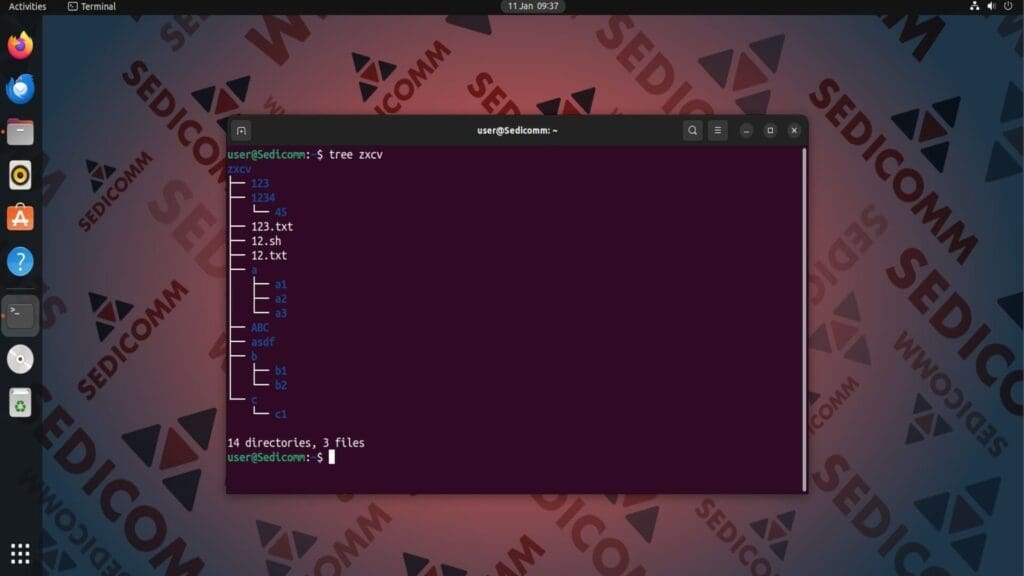 tree zxcv before reverse up