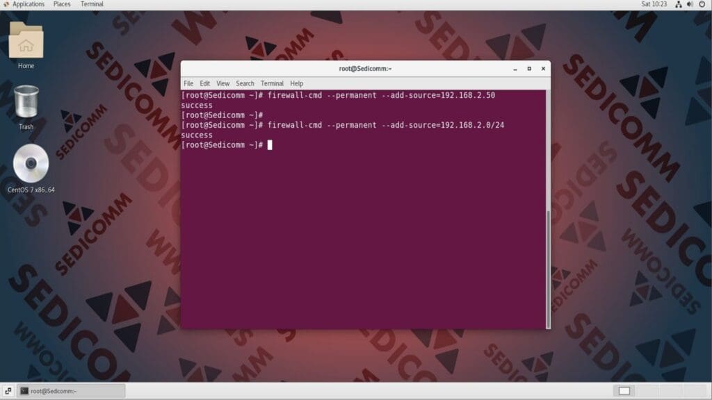 firewalld add source