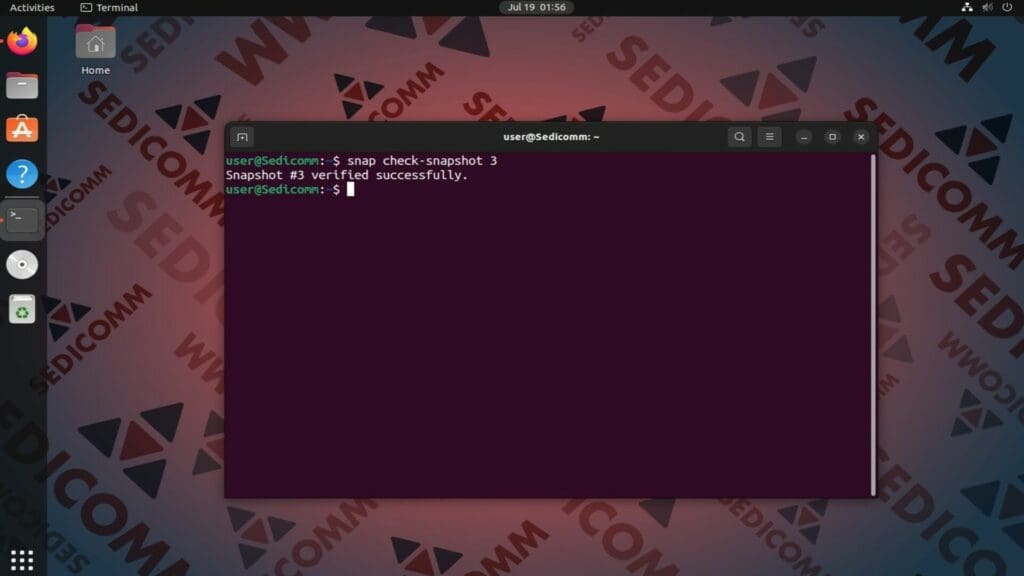 check snapshot integrity