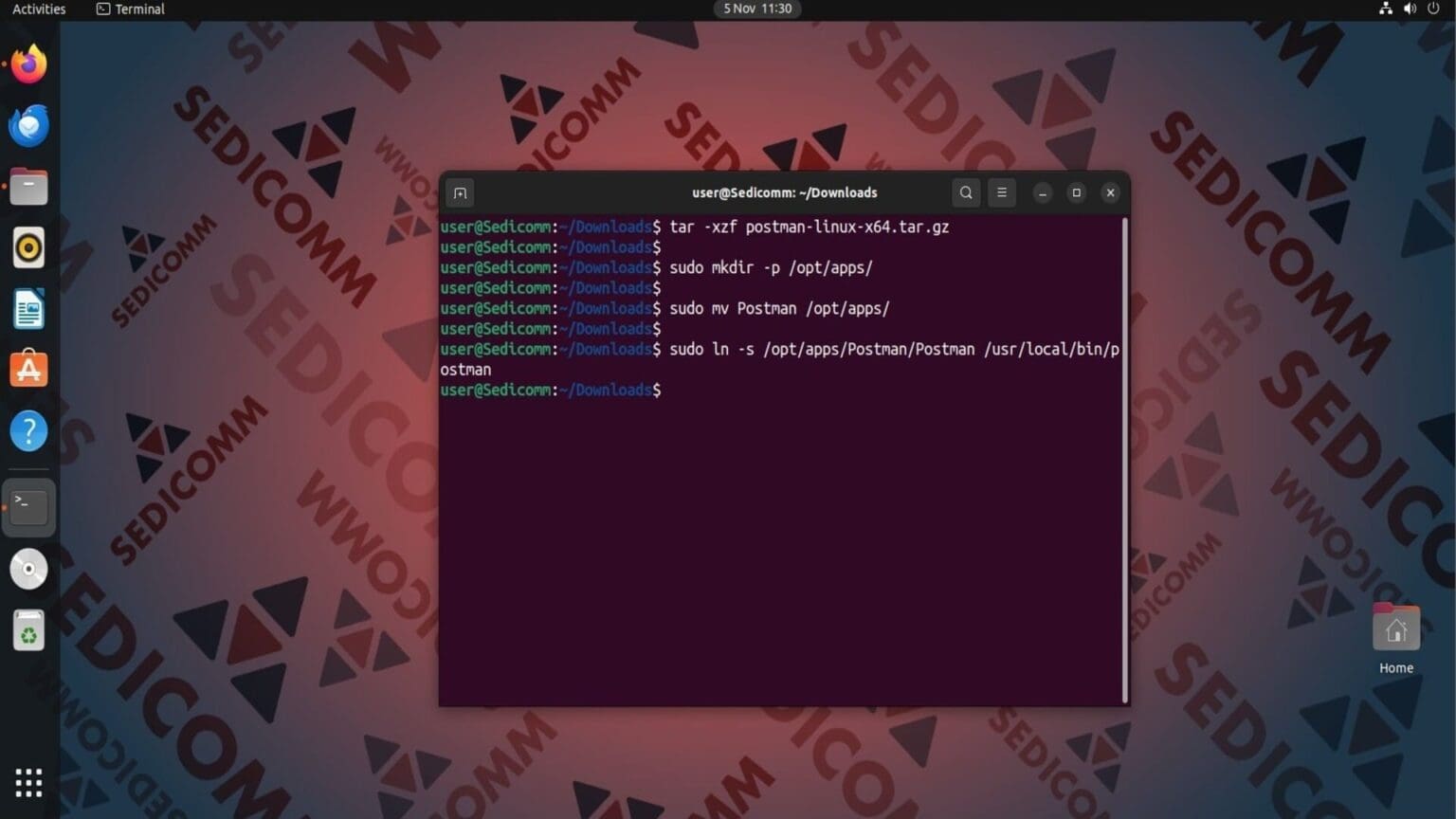 Как установить Postman в Linux