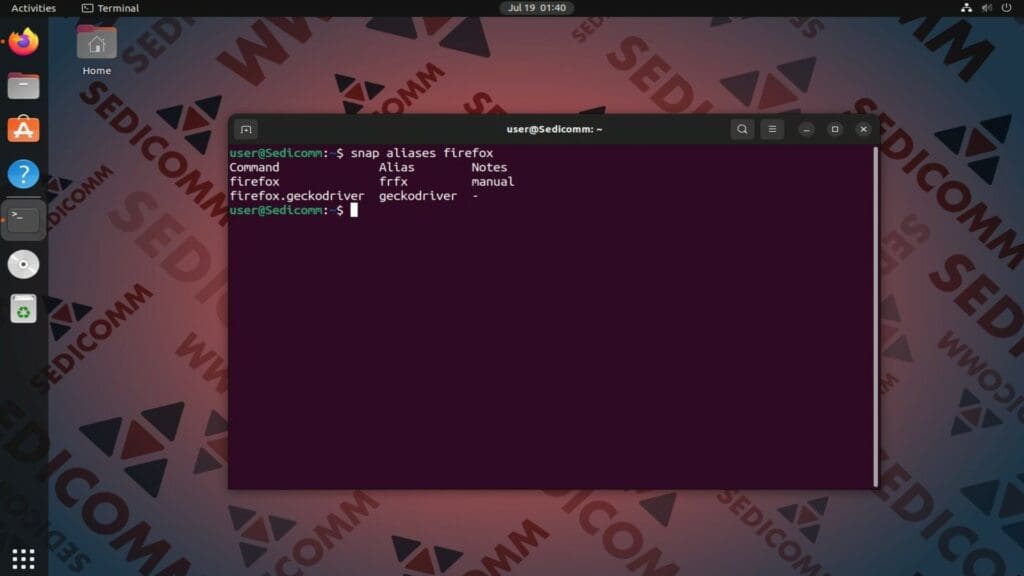 list app aliases