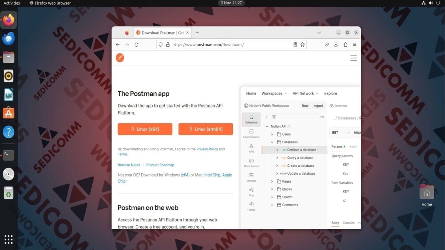 Как установить Postman в Linux