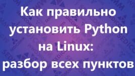 Как правильно установить Python на Linux: разбор всех пунктов