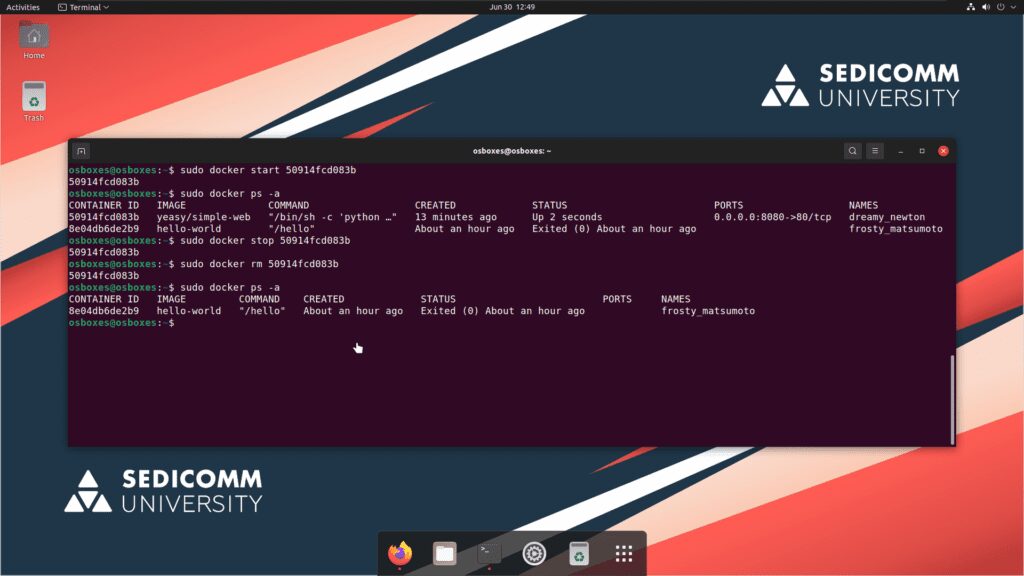 Управление контейнерами