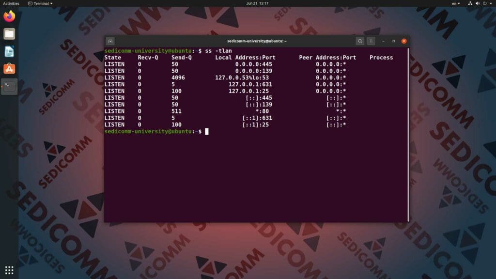Команда ss в Linux — TCP-порты
