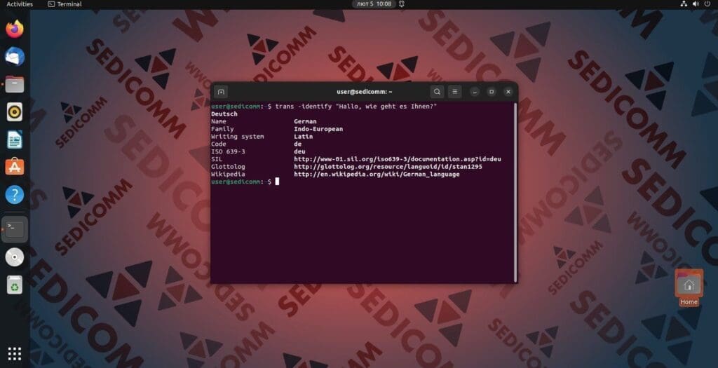 Определите язык с переводчиком