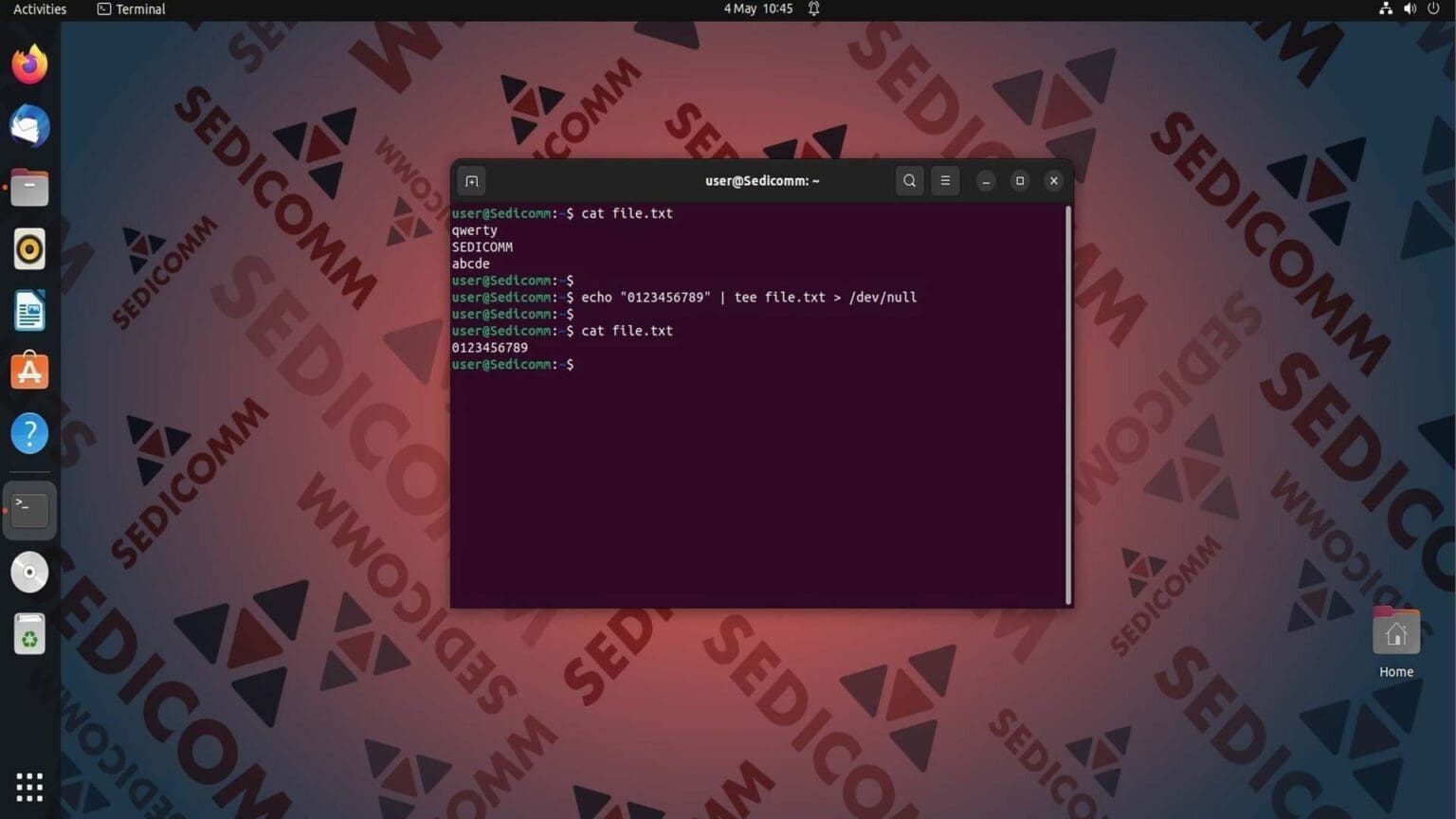 Команда tee в Linux с примерами