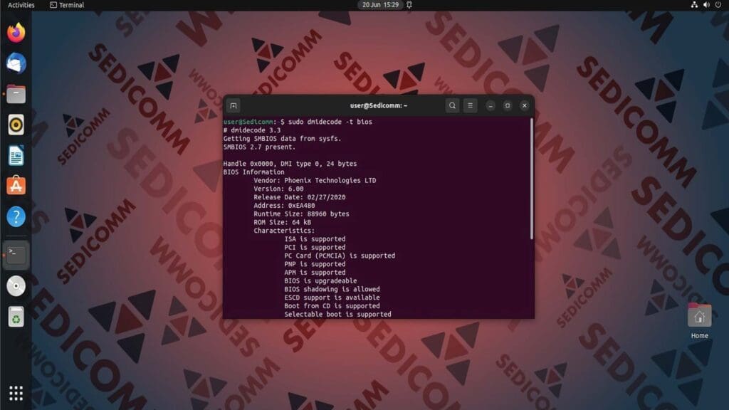 dmidecode-bios