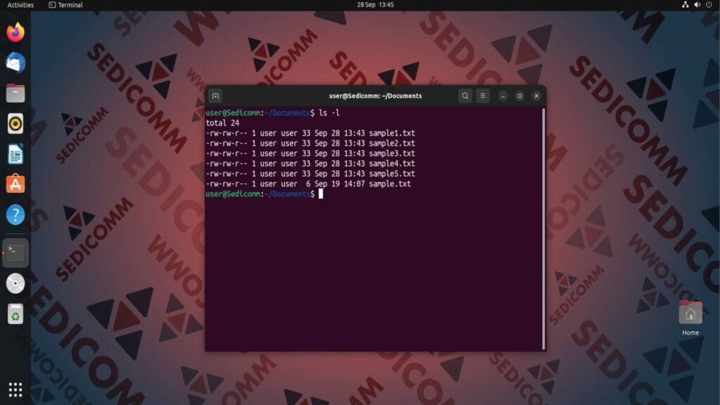 ls files