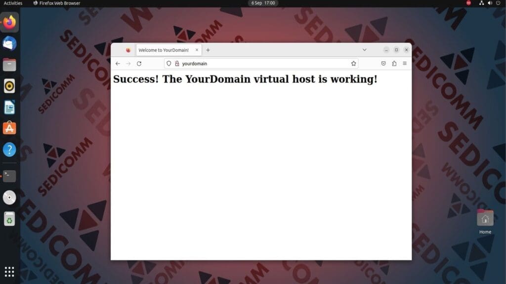new web page