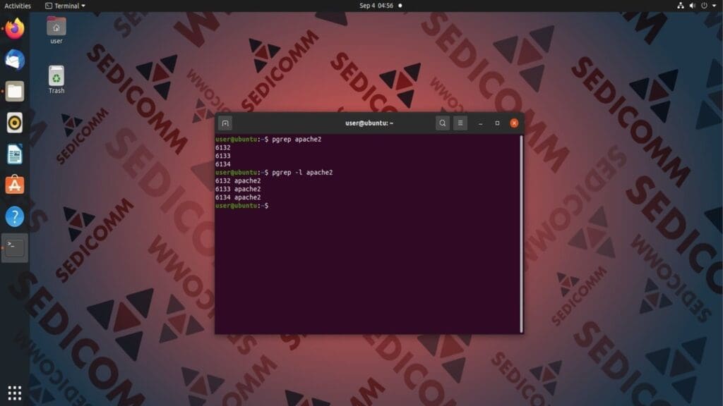 pgrep apache