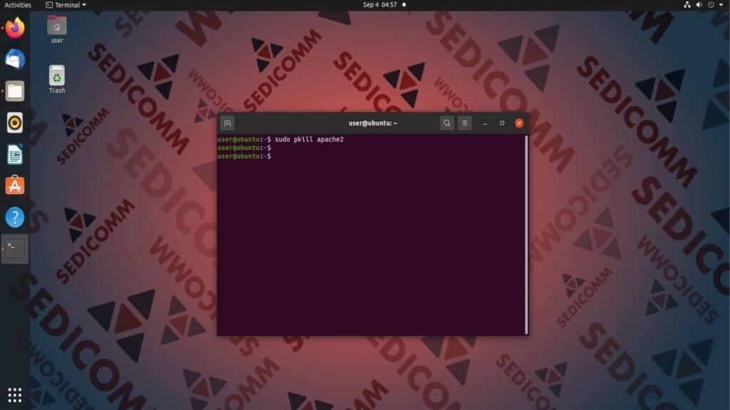 pkill apache