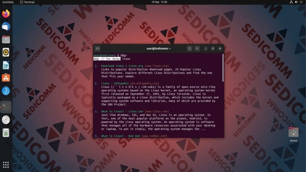 search linux