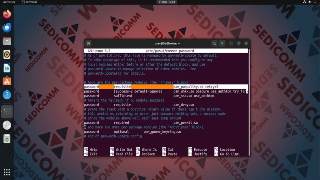 common passwd file