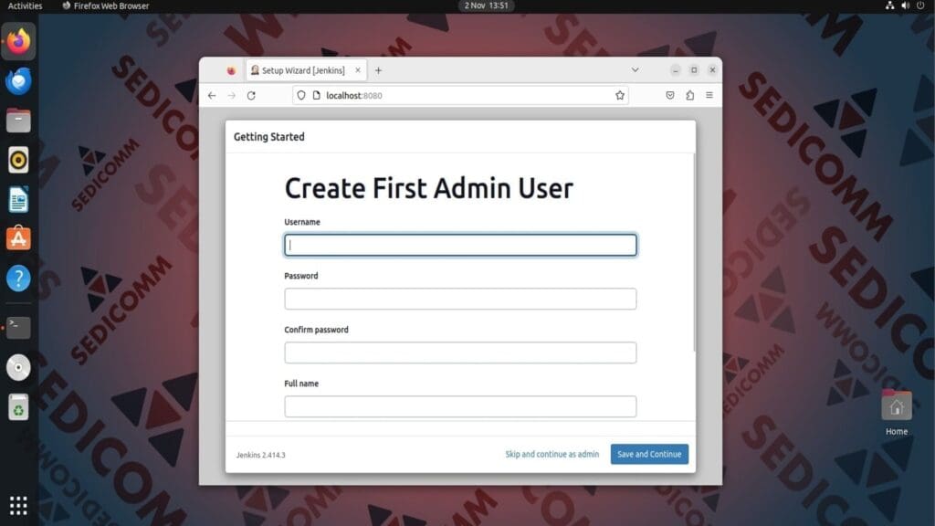 create user jenkins