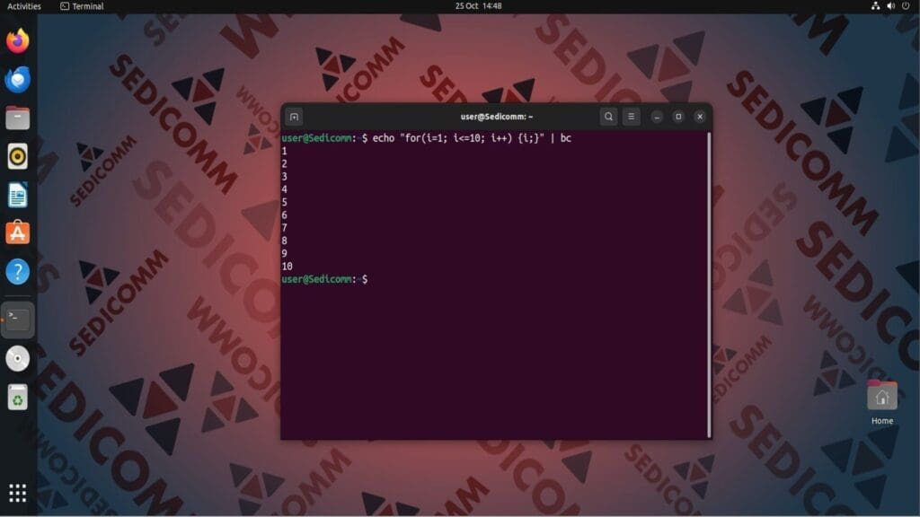 for loop bc
