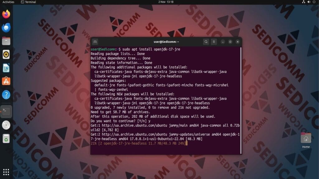 install openjdk