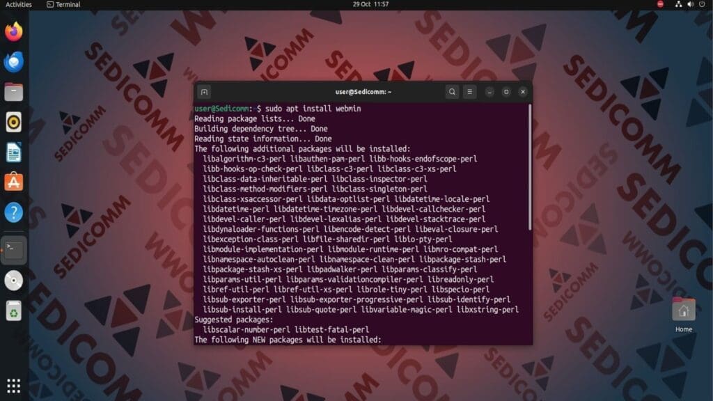 install webmin
