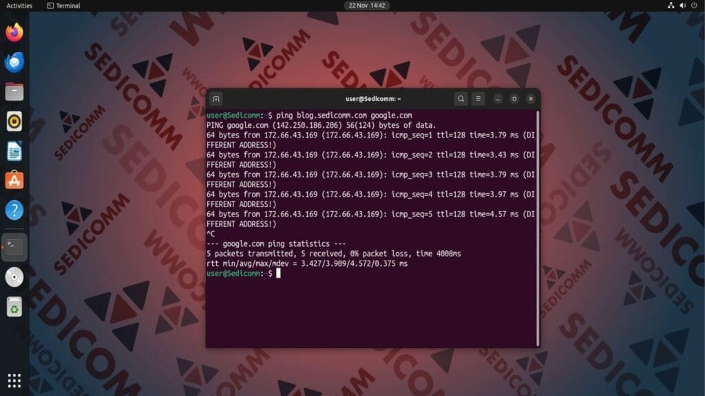 ping many hostst