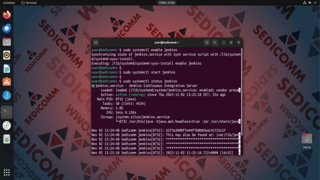 systemctl jenkins