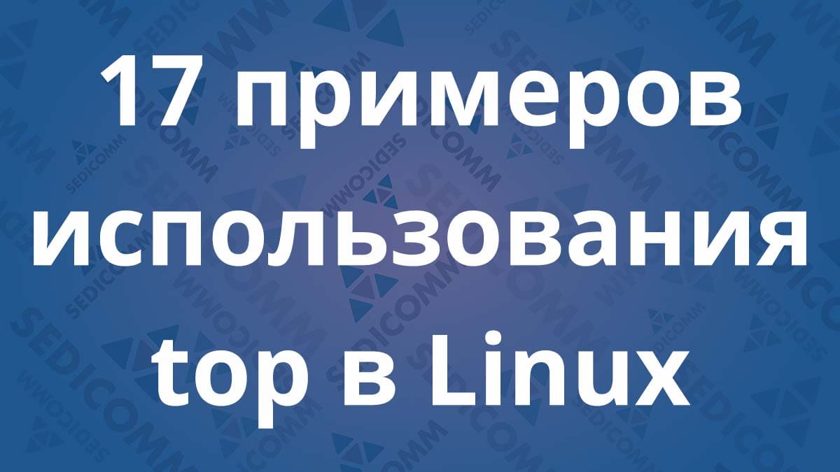 17 примеров использования top в Linux