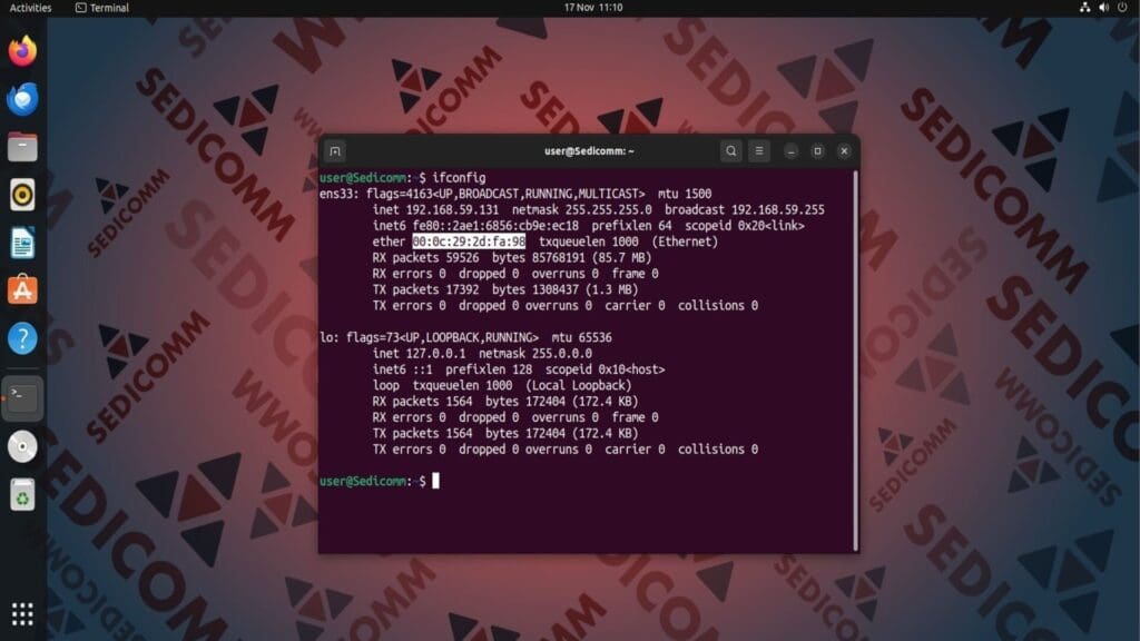 ifconfig