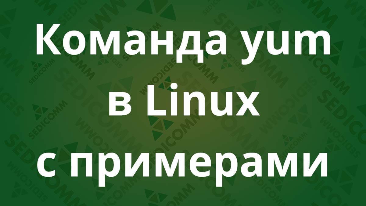 Команда yum в Linux с примерами