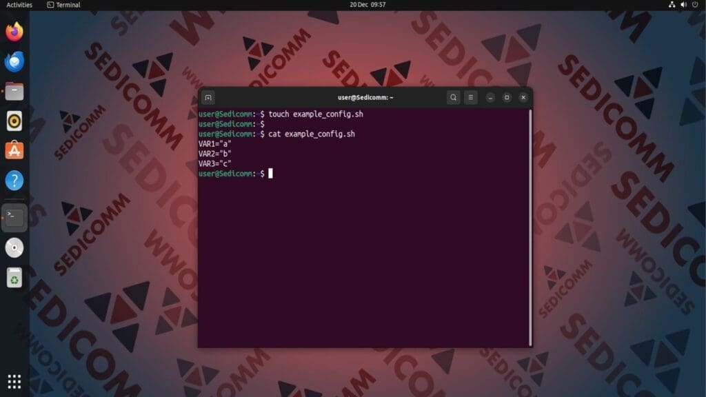 create example config
