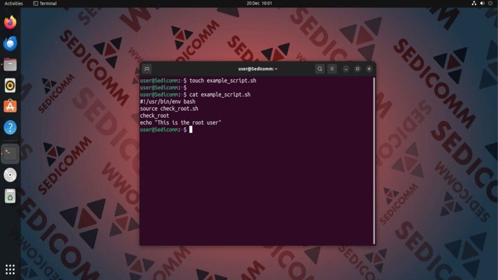 create example script