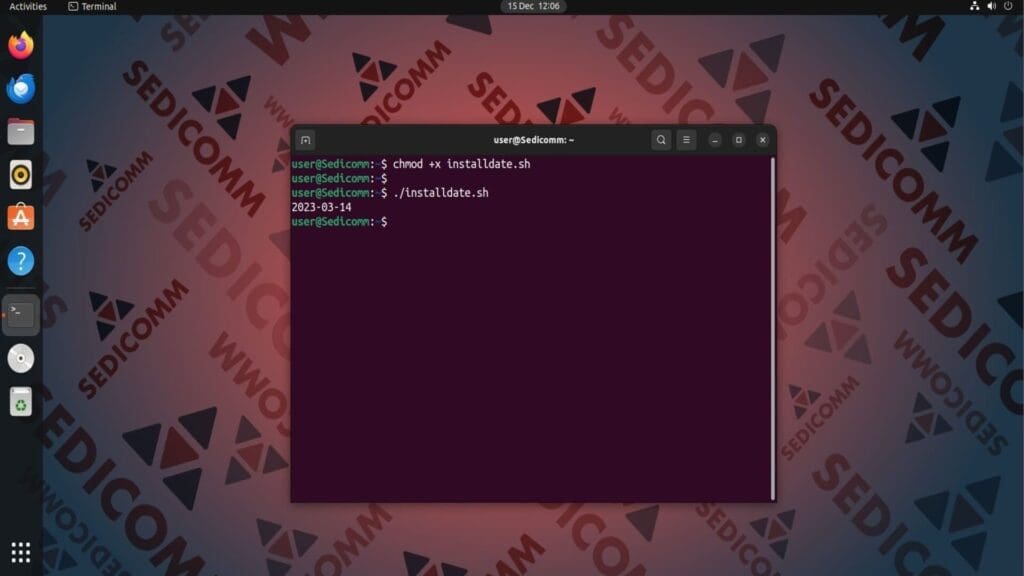 run install script