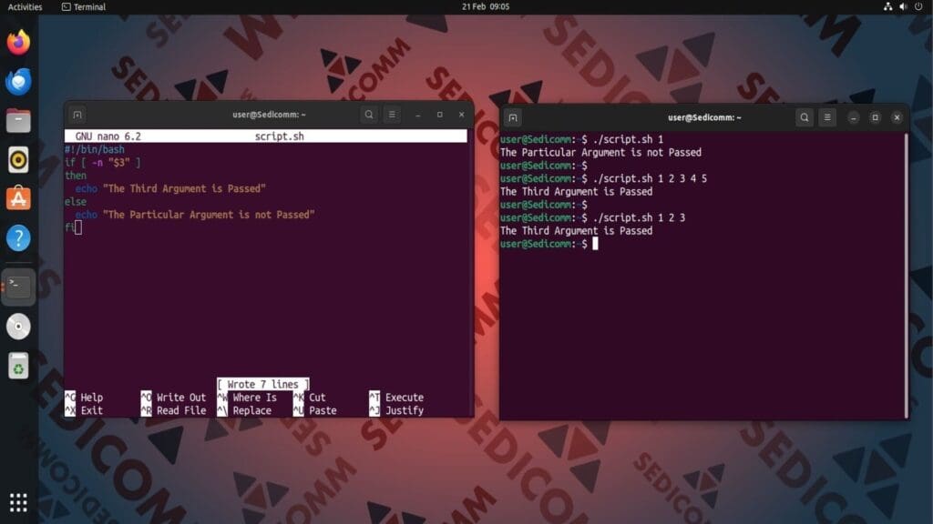 Check if the Particular Argument is Passed