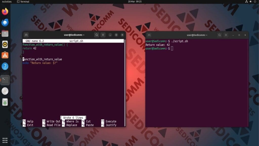 return function value
