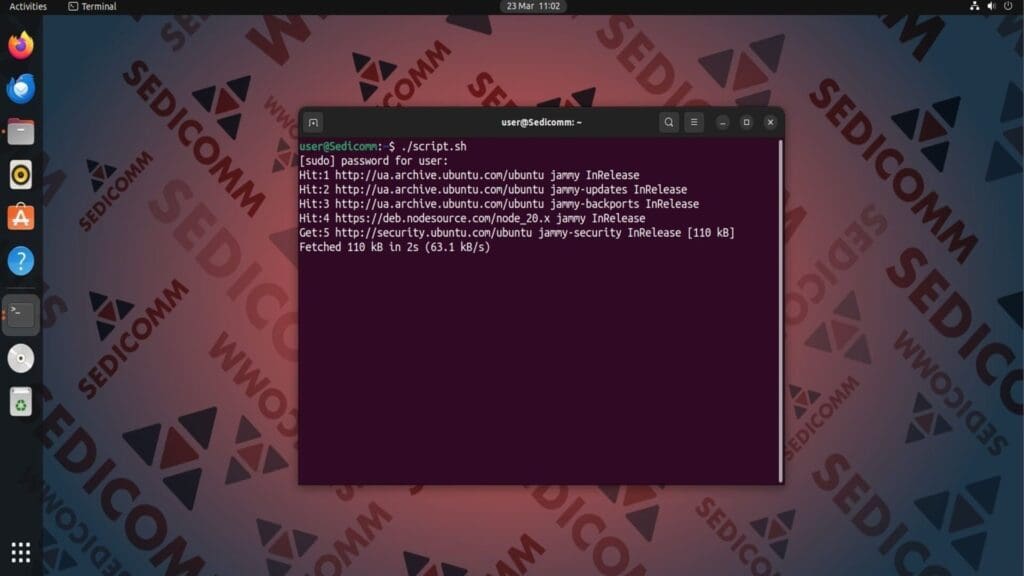 run Script for automatic software update