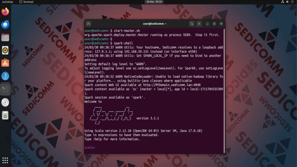 run spark in command line