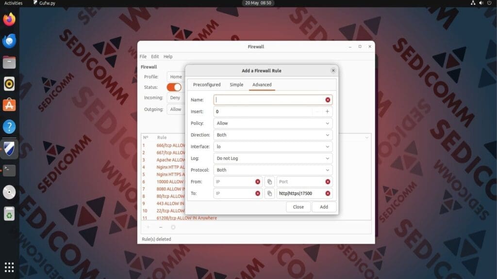 create rule advanced