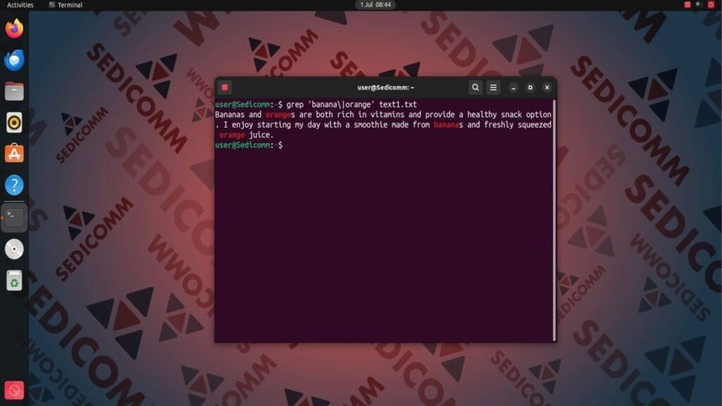 grep regular expression