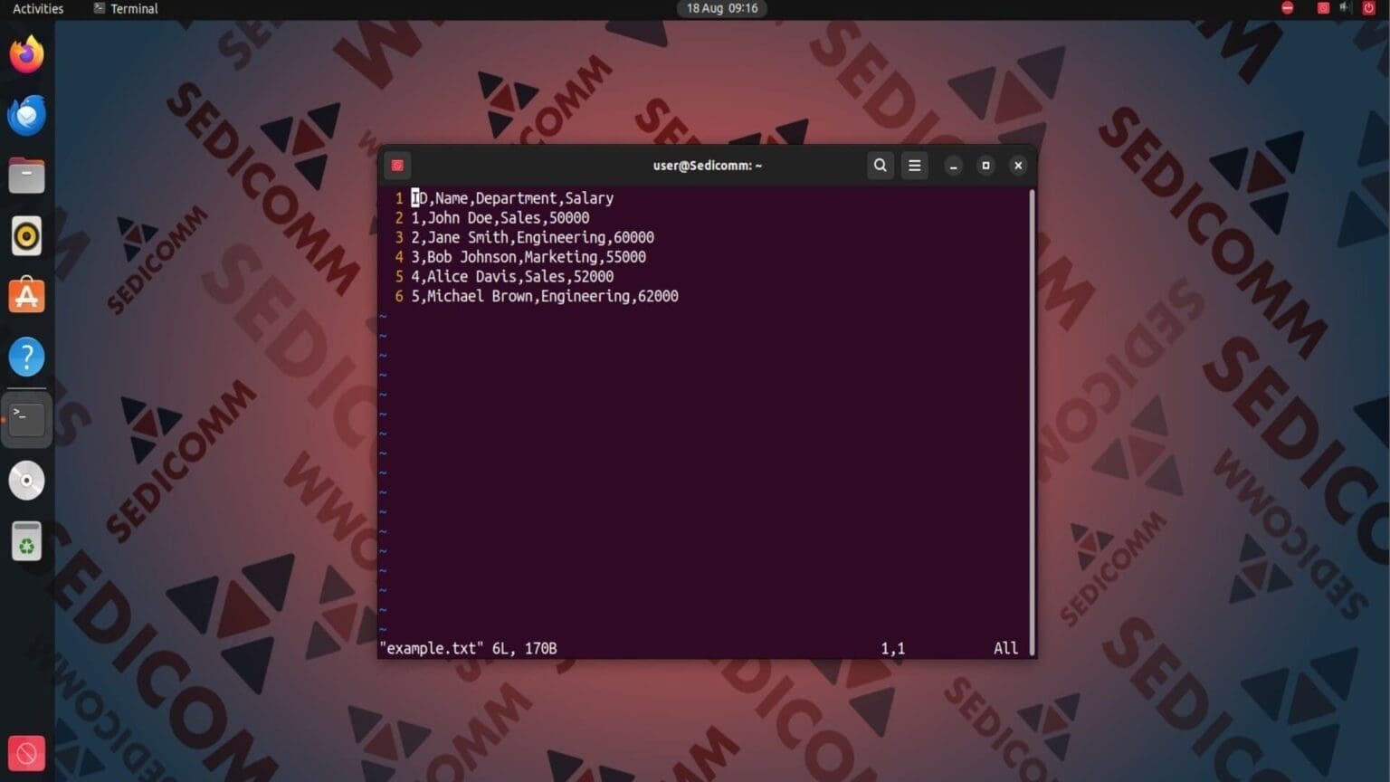 Как отменить и восстановить изменение в редакторе Vi / Vim