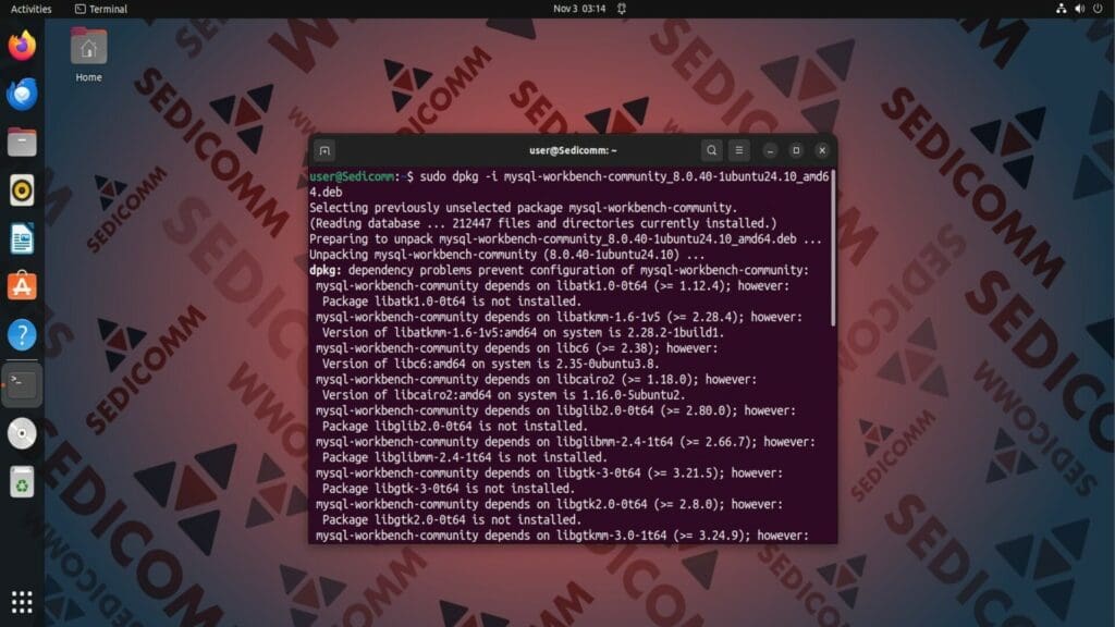 dpkg install workbench