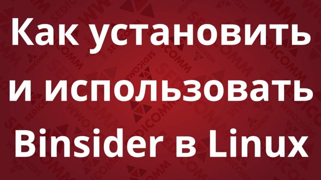 Как установить и использовать Binsider в Linux