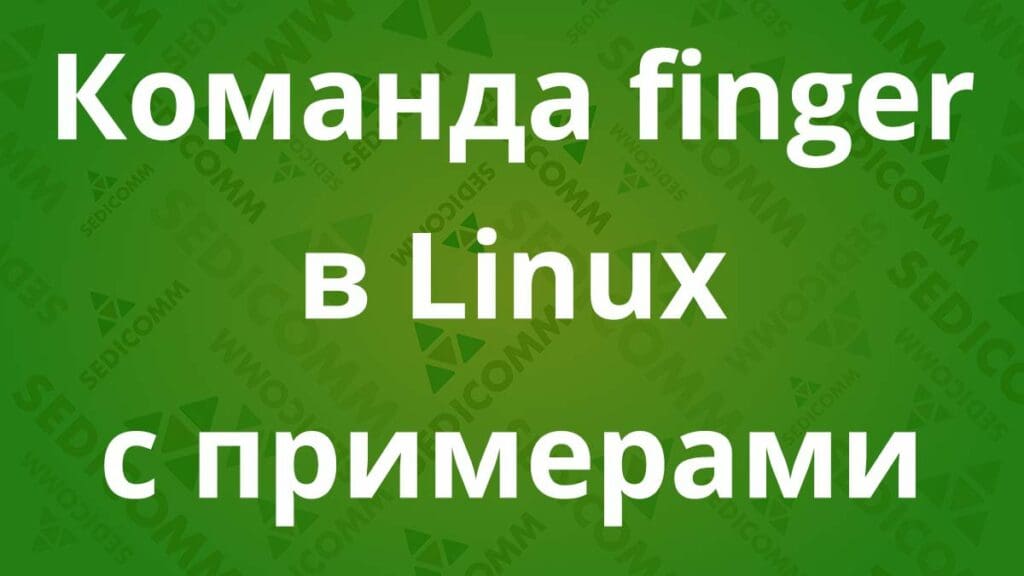 Команда finger в Linux с примерами
