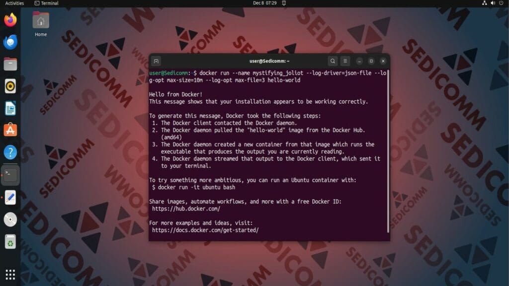 Log Rotation for a Single Container
