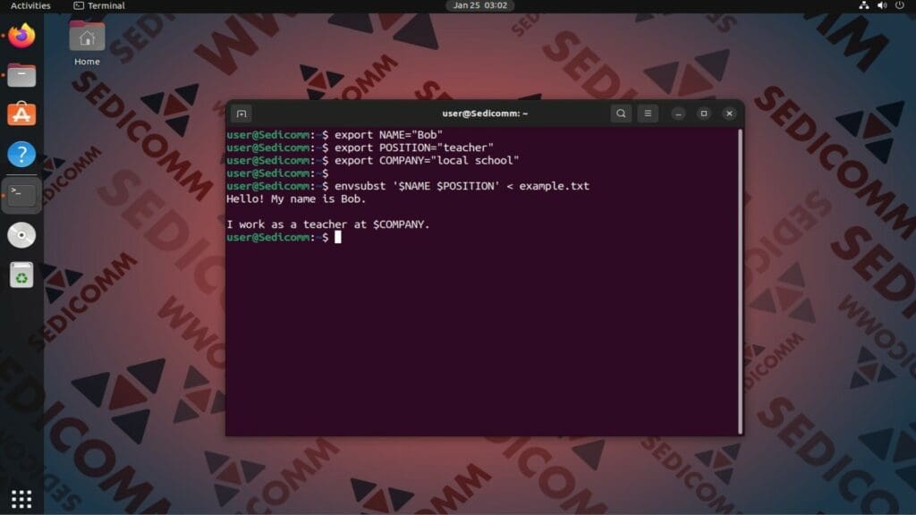 multiple variable replacement