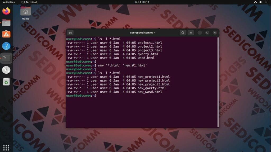 Renaming Files by Adding a Prefix or Suffix1