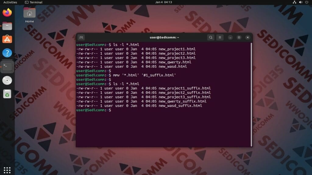 Renaming Files by Adding a Prefix or Suffix2