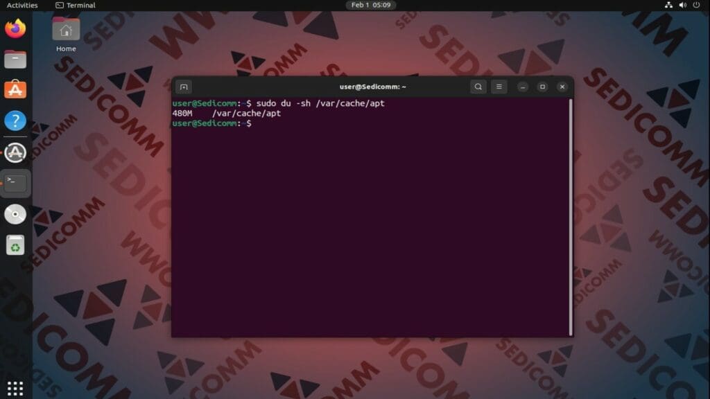 check apt cache