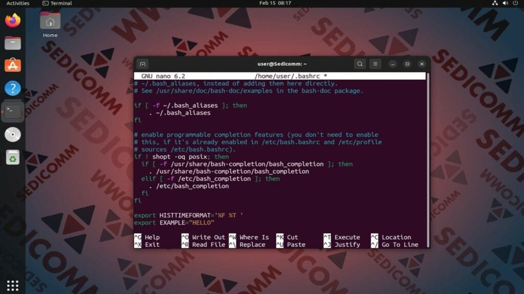 create permanent vars